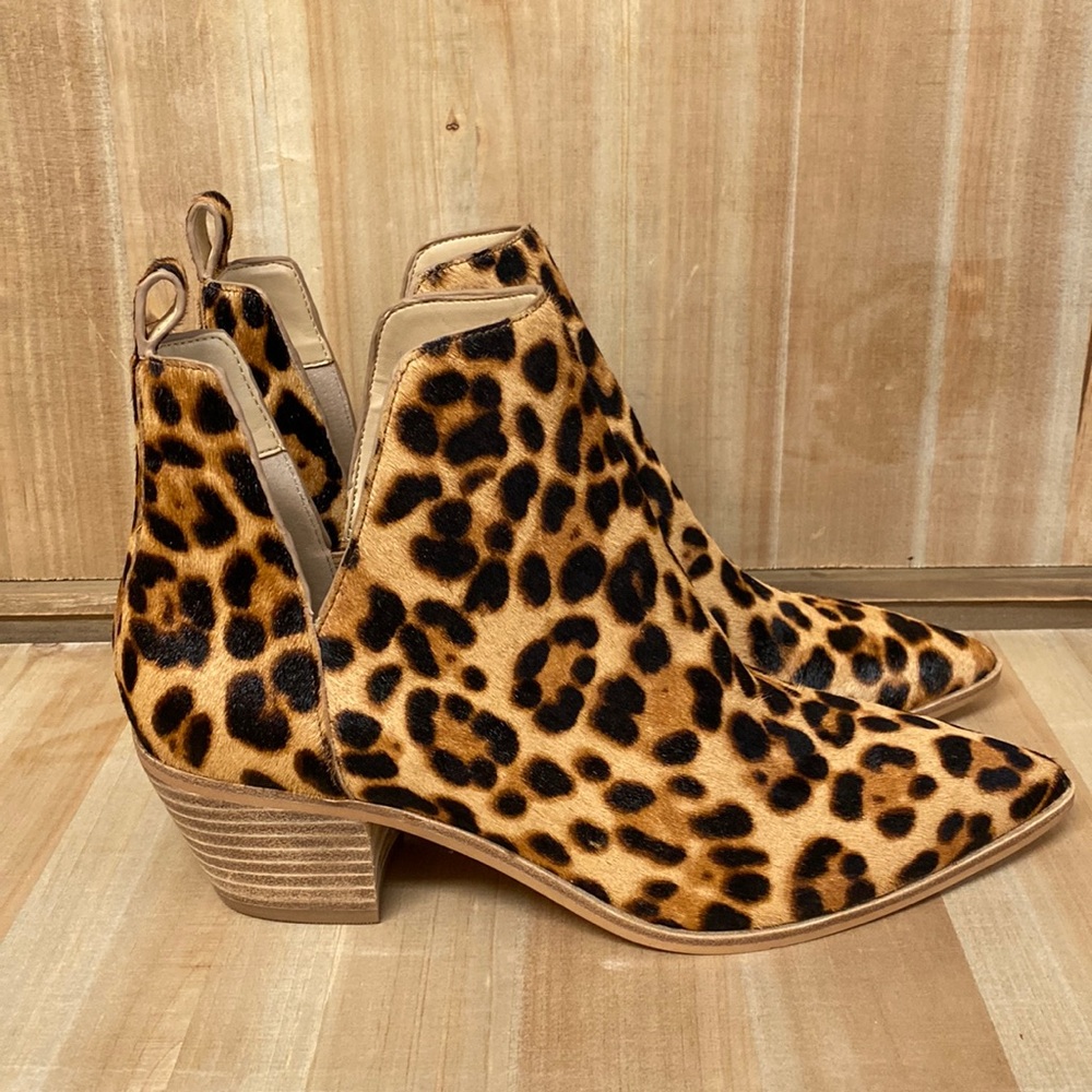 NEW Sole Society Leopard Ankle Boots